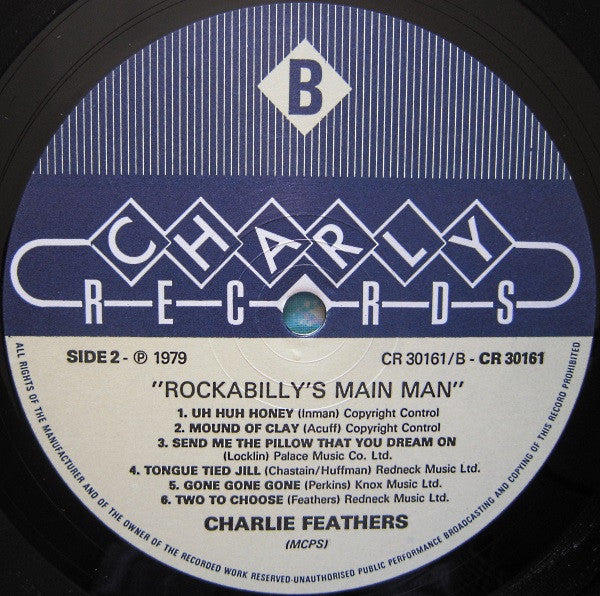 Charlie Feathers : Rockabilly's Main Man (LP, Comp, RE)