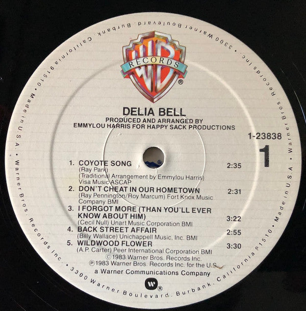 Delia Bell : Delia Bell (LP, Album, All)
