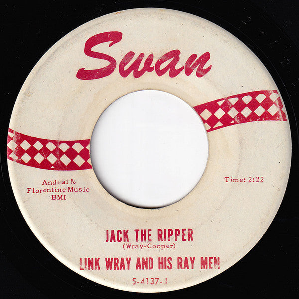 Link Wray And His Ray Men : Jack The Ripper / The Black Widow (7", Single, Roc)