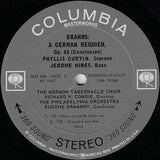 Johannes Brahms, Phyllis Curtin, Jerome Hines, Mormon Tabernacle Choir, Richard P. Condie, Alexander Schreiner And The Philadelphia Orchestra Conducted By Eugene Ormandy, Edmund Rubbra : A German Requiem (Sung In English) / Variations & Fugue On A Theme By Handel (2xLP + Box)