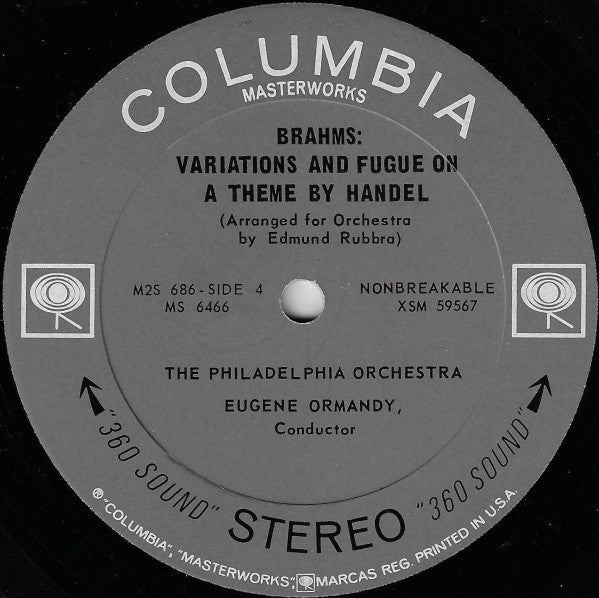 Brahms*, Phyllis Curtin, Jerome Hines, The Mormon Tabernacle Choir*, Richard P. Condie, Alexander Schreiner And The Philadelphia Orchestra Conducted By Eugene Ormandy, Edmund Rubbra : A German Requiem (Sung In English) / Variations & Fugue On A Theme By Handel (2xLP + Box)