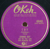 Johnnie Ray And The Four Lads : Cry / The Little White Cloud That Cried (Shellac, 10")