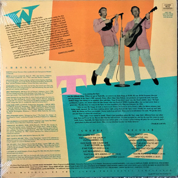 The Louvin Brothers : Radio Favorites '51-'57 (LP, Album, Mono)