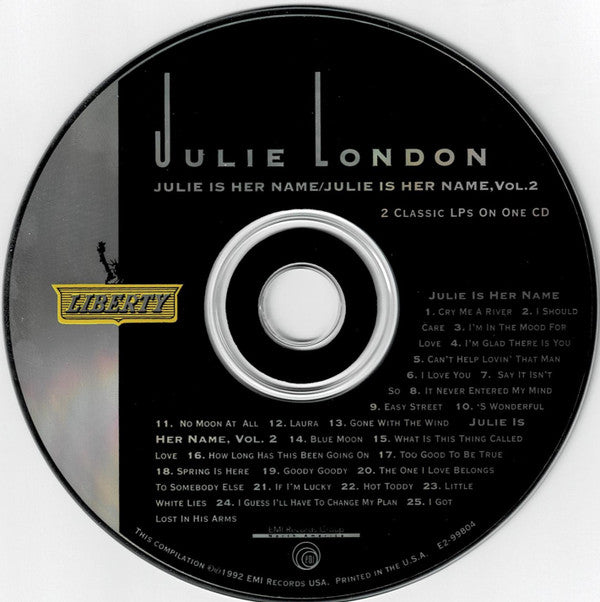 Julie London : Julie Is Her Name / Julie Is Her Name, Vol. 2 (CD, Comp, RE, EMI)