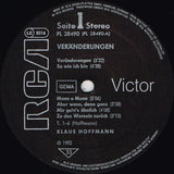 Klaus Hoffmann : Veränderungen (LP, Album)