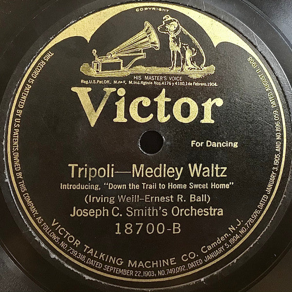Joseph C. Smith's Orchestra : Alice Blue Gown / Tripoli (Shellac, 10")