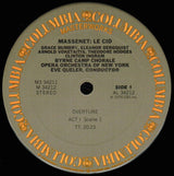 Jules Massenet - Placido Domingo, Grace Bumbry, Paul Plishka, The Opera Orchestra Of New York, Eve Queler, Byrne Camp Chorale : Le Cid (3xLP, Album + Box, Album)