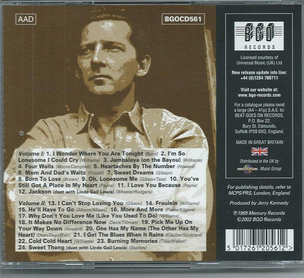Jerry Lee Lewis : Jerry Lee Lewis Sings The Country Music Hall Of Fame Hits Vols. I & II (CD, Comp)