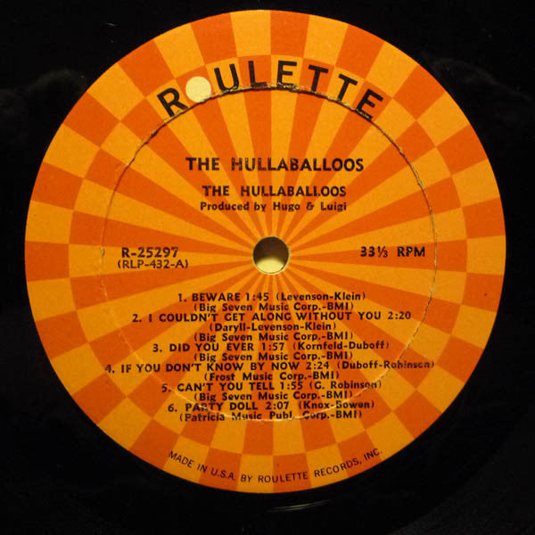 The Hullaballoos : The Hullaballoos (LP, Mono)