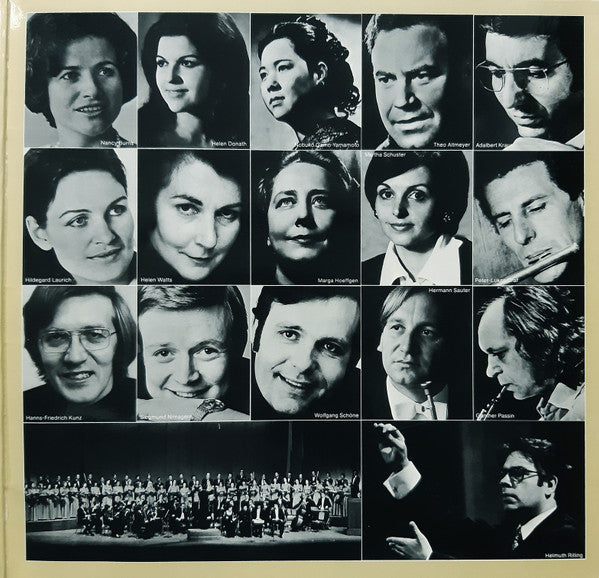 Johann Sebastian Bach, Helmuth Rilling : Christus Natus Est (Kantaten Von Johann Sebastian Bach Zu Advent Weihnachten Und Jahresanfang) (2xLP)