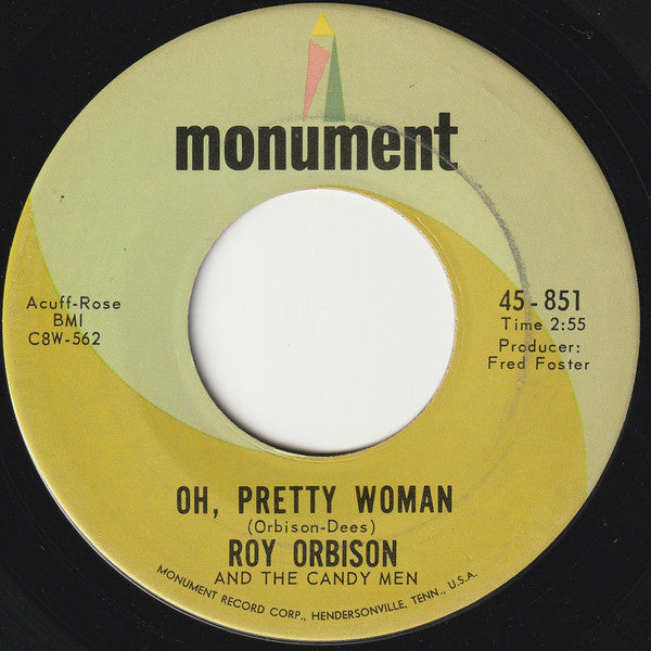 Roy Orbison & The Candy Men : Oh, Pretty Woman (7", Single, Mono)