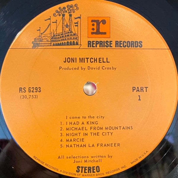Joni Mitchell : Song To A Seagull (LP, Album, RE)