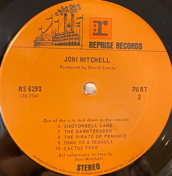 Joni Mitchell : Song To A Seagull (LP, Album, RE)