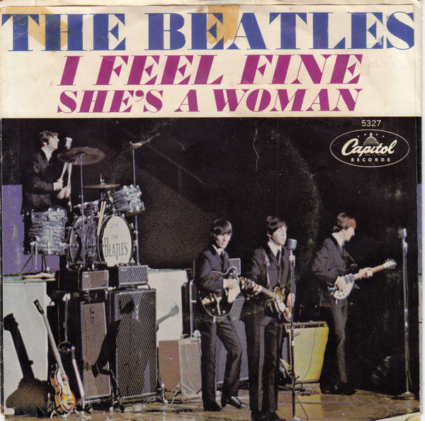 The Beatles : I Feel Fine / She's A Woman (7", Single)