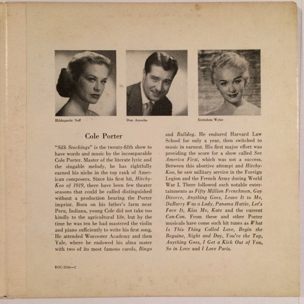 Cole Porter : "Silk Stockings" An Original Cast Recording (3x7", Album, Ind)