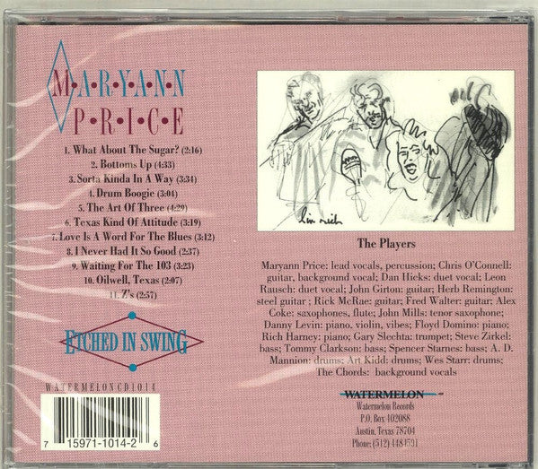 Maryann Price : Etched In Swing (CD, Album)