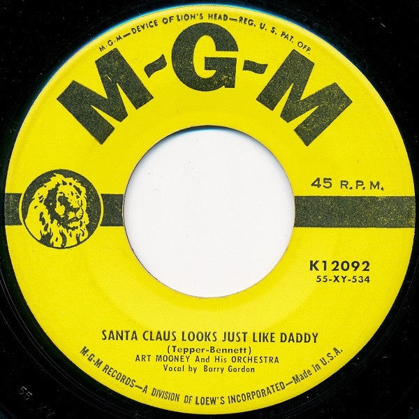 Art Mooney And His Orchestra* : Nuttin' For Christmas (7")