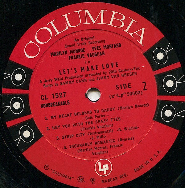 Marilyn Monroe / Yves Montand, Frankie Vaughan : Let's Make Love (LP, Mono)