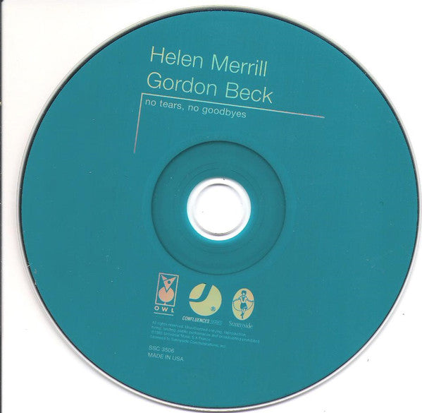 Helen Merrill & Gordon Beck : No Tears, No Goodbyes (CD, Album)