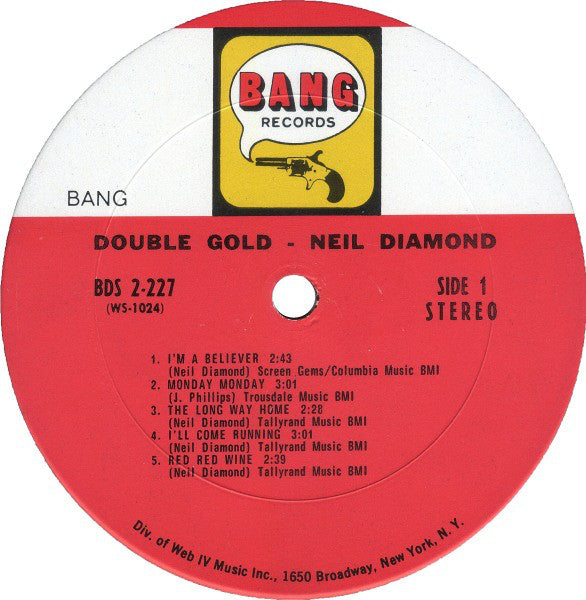 Neil Diamond : Double Gold (2xLP, Comp, Gat)