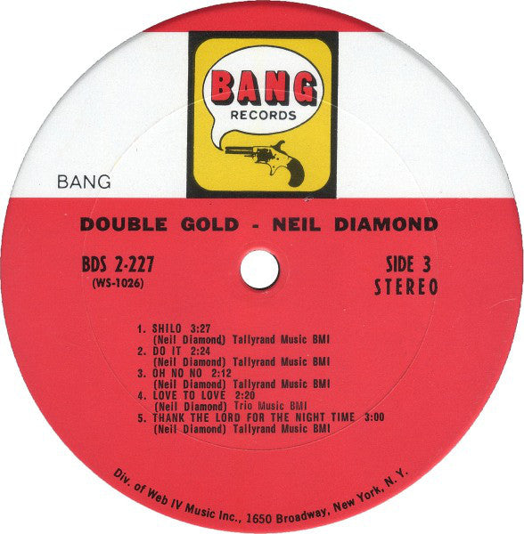 Neil Diamond : Double Gold (2xLP, Comp, Gat)