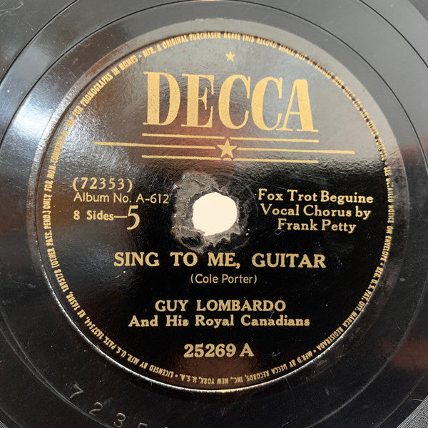 Guy Lombardo And His Royal Canadians : Latin Rhythms (4xShellac, 10", Album)