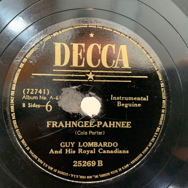 Guy Lombardo And His Royal Canadians : Latin Rhythms (4xShellac, 10", Album)