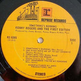 Kenny Rogers & The First Edition : Something's Burning (LP, Album, RE, Ter)