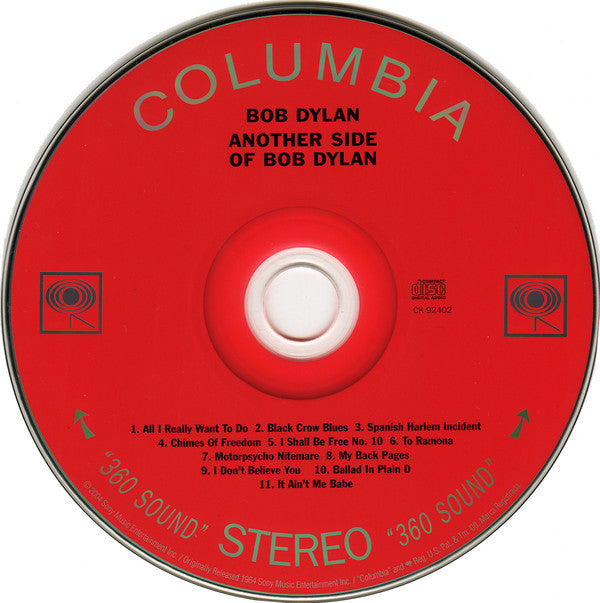 Bob Dylan : Another Side Of Bob Dylan (CD, Album, RE, RM)