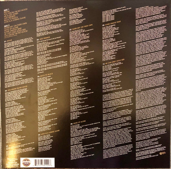 Amy Winehouse : Back To Black (LP, Album, RE)