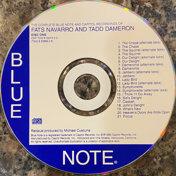 Fats Navarro And Tadd Dameron : The Complete Blue Note And Capitol Recordings Of Fats Navarro And Tadd Dameron (2xCD, Comp)