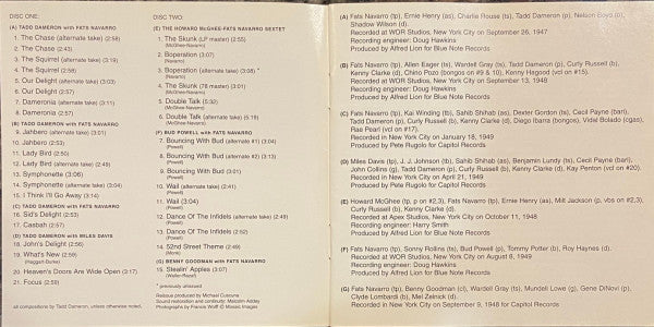 Fats Navarro And Tadd Dameron : The Complete Blue Note And Capitol Recordings Of Fats Navarro And Tadd Dameron (2xCD, Comp)