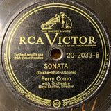 Perry Como : That's The Beginning Of The End / Sonata (Shellac, 10", Cam)