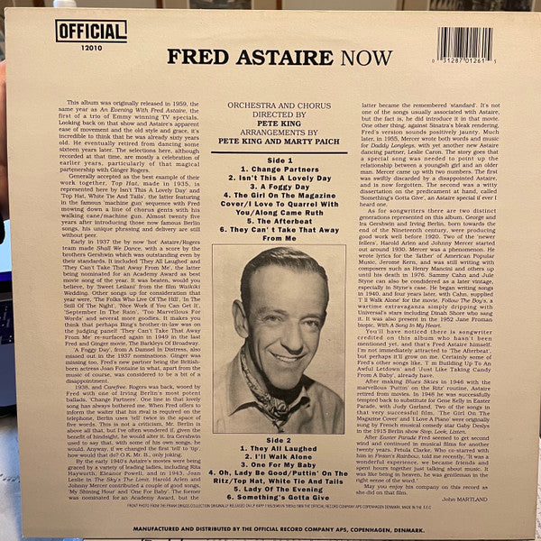 Fred Astaire : Now (LP, Album)