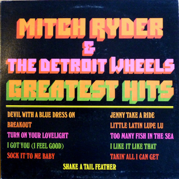 Mitch Ryder & The Detroit Wheels : Greatest Hits (LP, Comp)