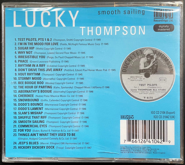 Lucky Thompson : Smooth Sailing (CD, Comp)