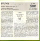 Ludwig Van Beethoven - Pablo Casals : Trio For Piano, Violin & Cello; Sonata For Piano & Cello (LP, RE)
