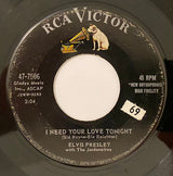 Elvis Presley : I Need Your Love Tonight / A Fool Such As I (7", Single, Ind)