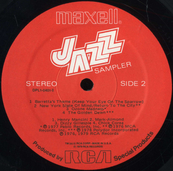 Various : Maxell Jazz Sampler (LP, Ltd, Smplr)