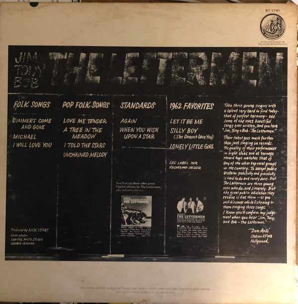 The Lettermen : Jim, Tony And Bob (LP, Album)