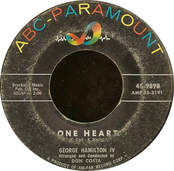 George Hamilton IV : One Heart / Now And For Always (7", EP)