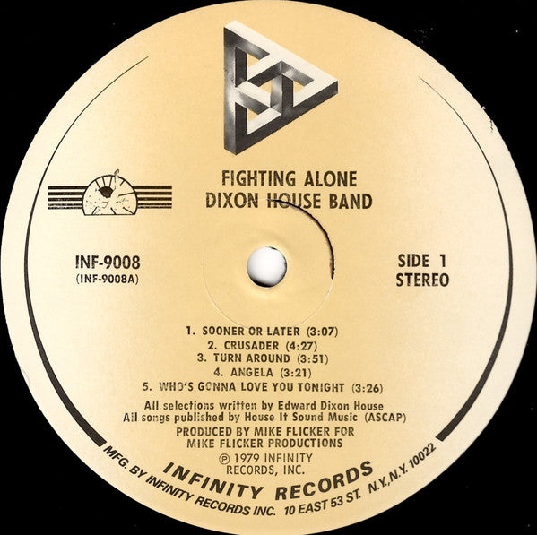 Dixon House Band : Fighting Alone (LP, Album, Pin)