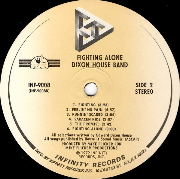 Dixon House Band : Fighting Alone (LP, Album, Pin)