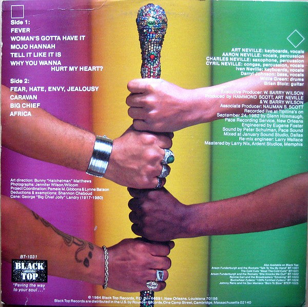 The Neville Brothers : Neville-ization (Live At Tipitina's New Orleans, Louisiana) (LP, Album)