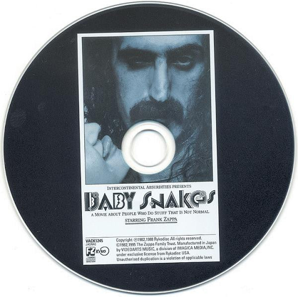 Frank Zappa : Baby Snakes (CD, Album, Ltd, RE, RM, Pap)