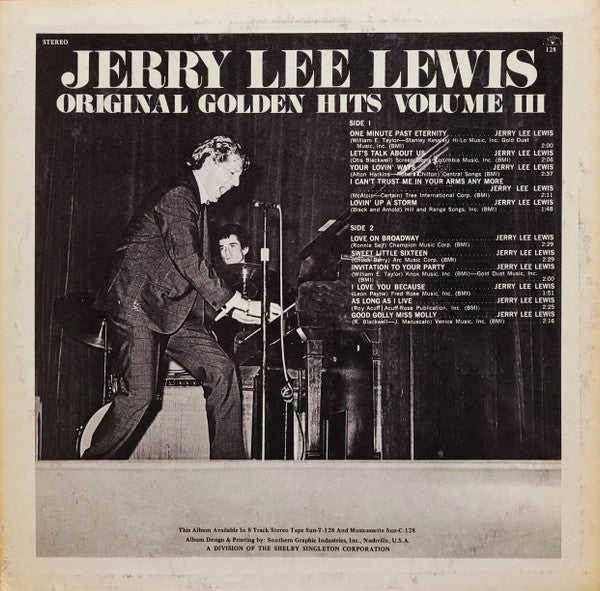 Jerry Lee Lewis : Original Golden Hits Volume III (LP, Comp)