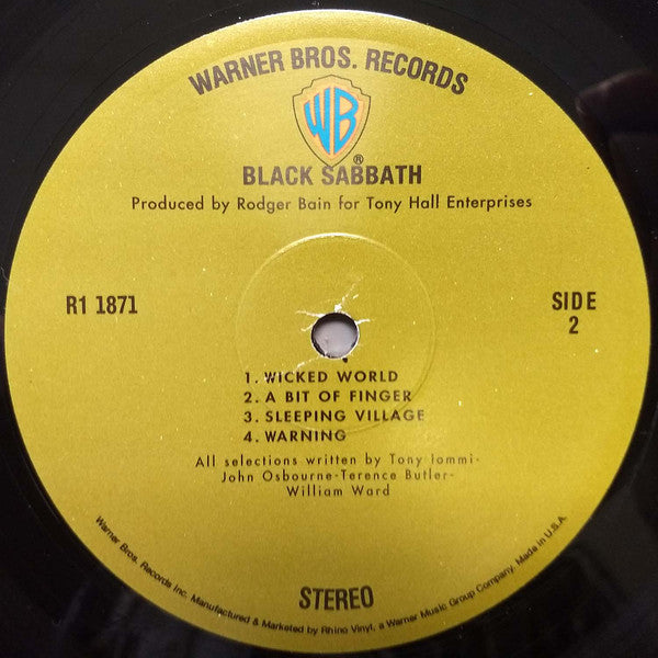 Black Sabbath : Black Sabbath (LP, Album, RE, 180)