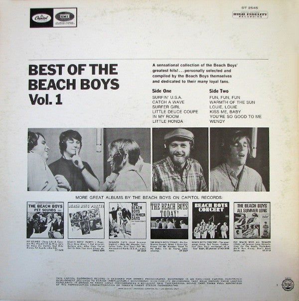 The Beach Boys : Best Of The Beach Boys (LP, Comp, RE, Win)