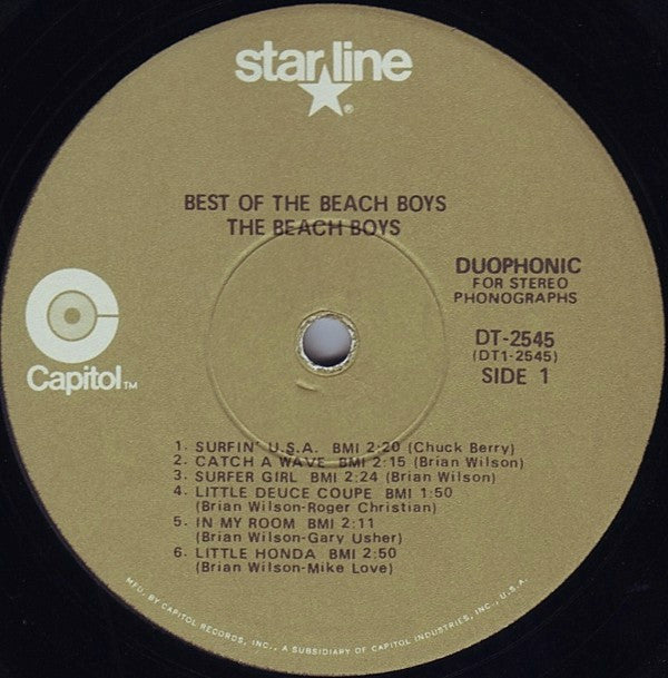 The Beach Boys : Best Of The Beach Boys (LP, Comp, RE, Win)