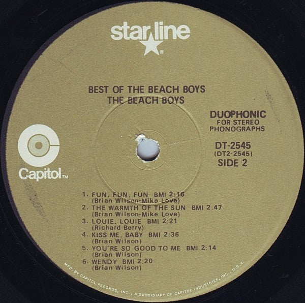 The Beach Boys : Best Of The Beach Boys (LP, Comp, RE, Win)